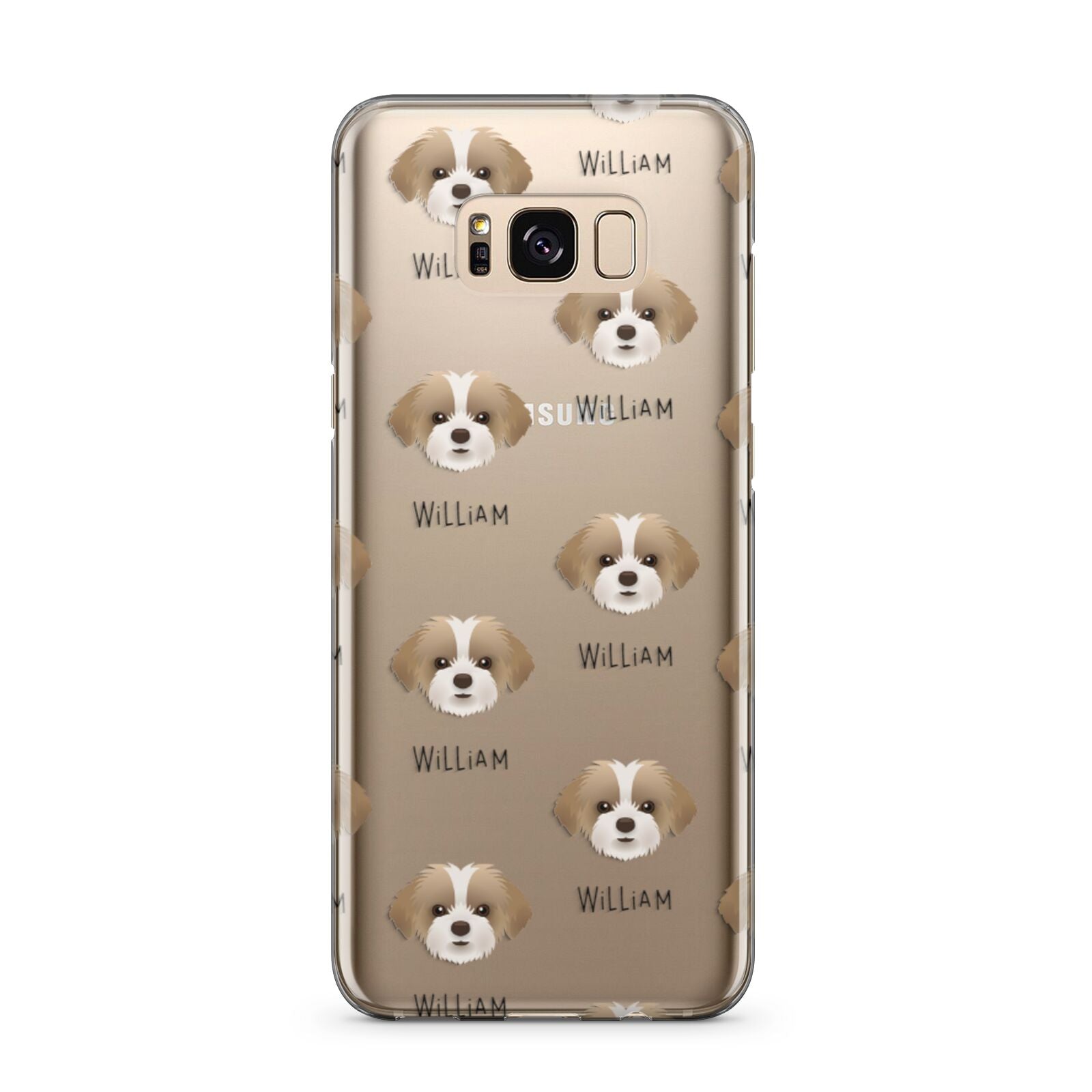 Shorkie Icon with Name Samsung Galaxy S8 Plus Case