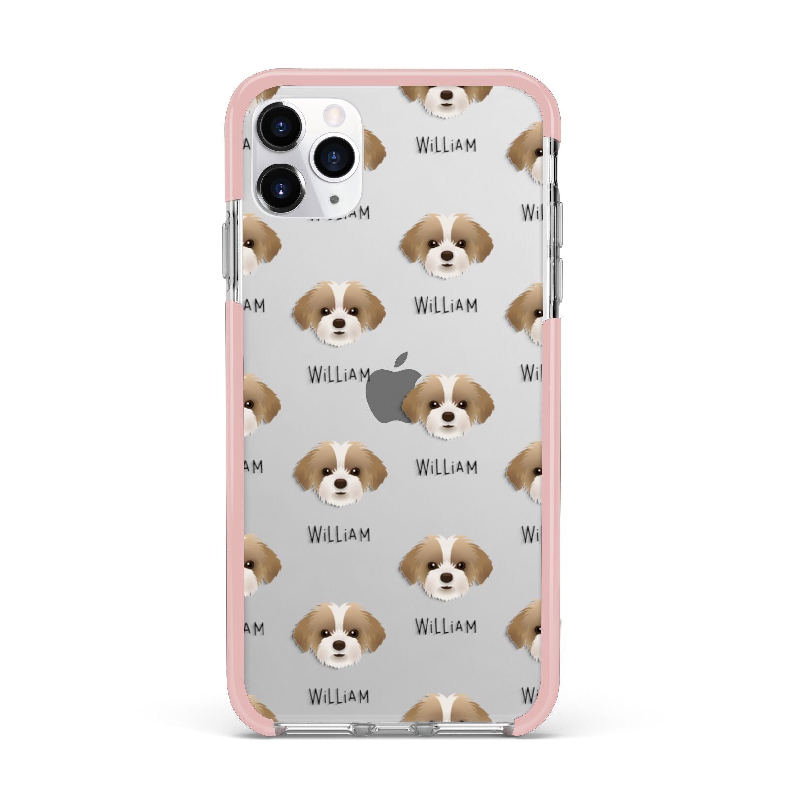 Shorkie Icon with Name iPhone 11 Pro Max Impact Pink Edge Case