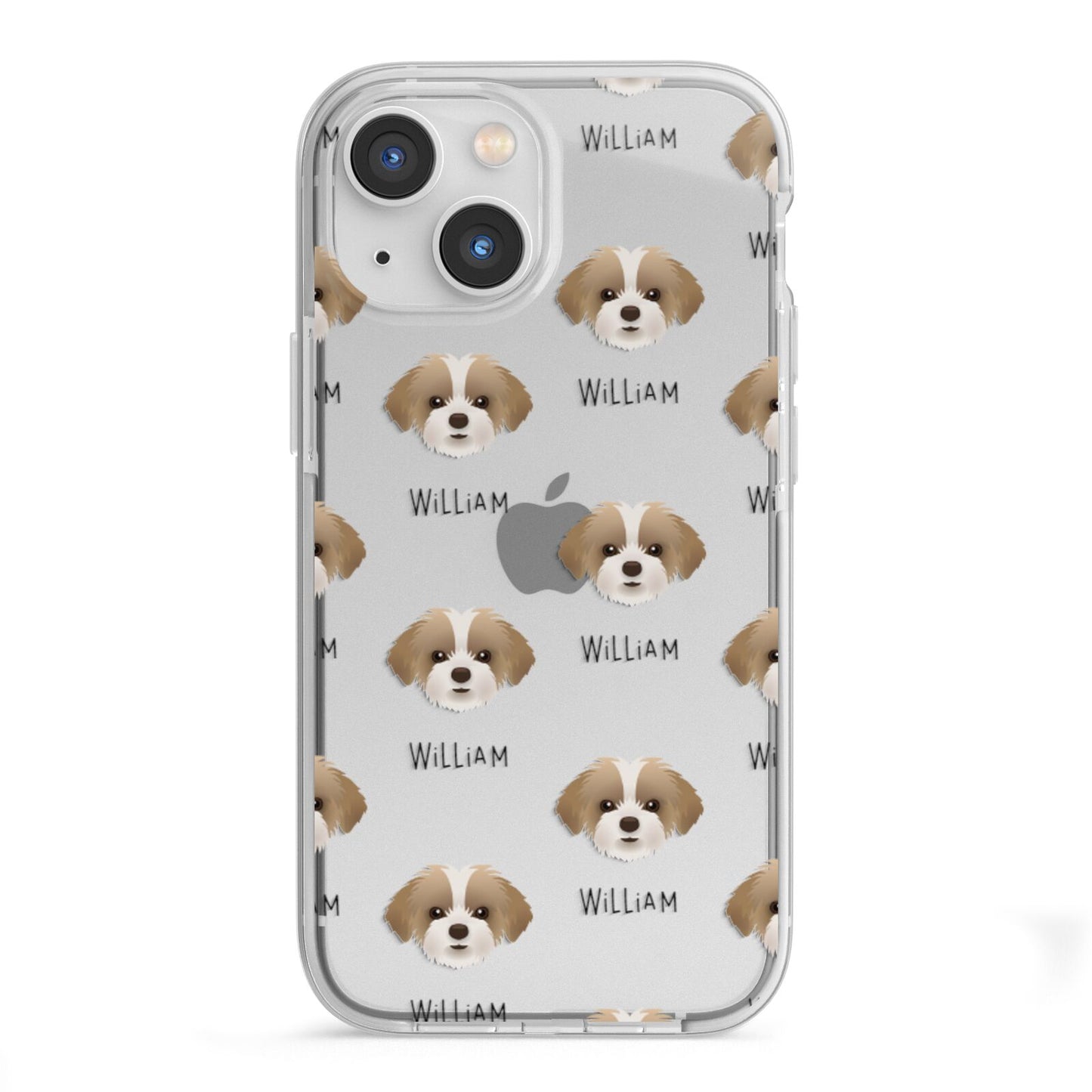 Shorkie Icon with Name iPhone 13 Mini TPU Impact Case with White Edges