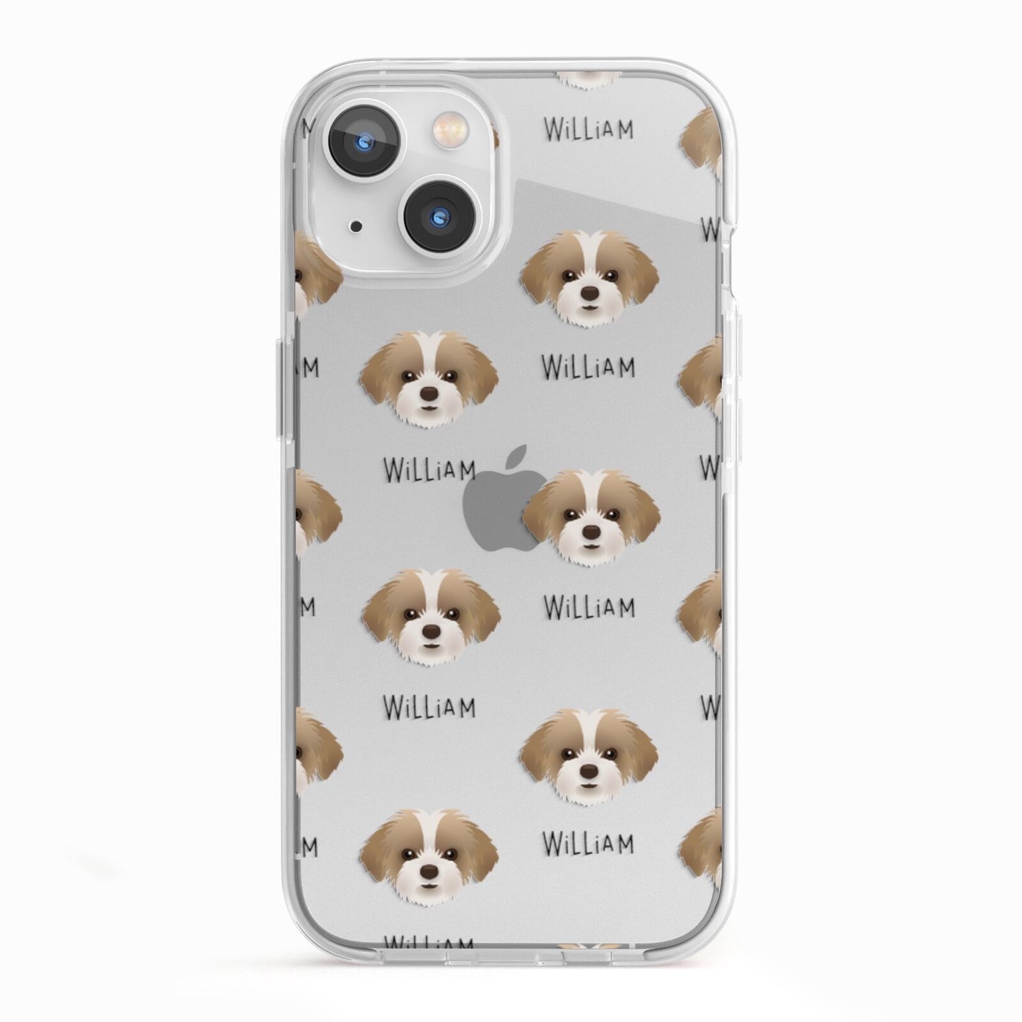 Shorkie Icon with Name iPhone 13 TPU Impact Case with White Edges