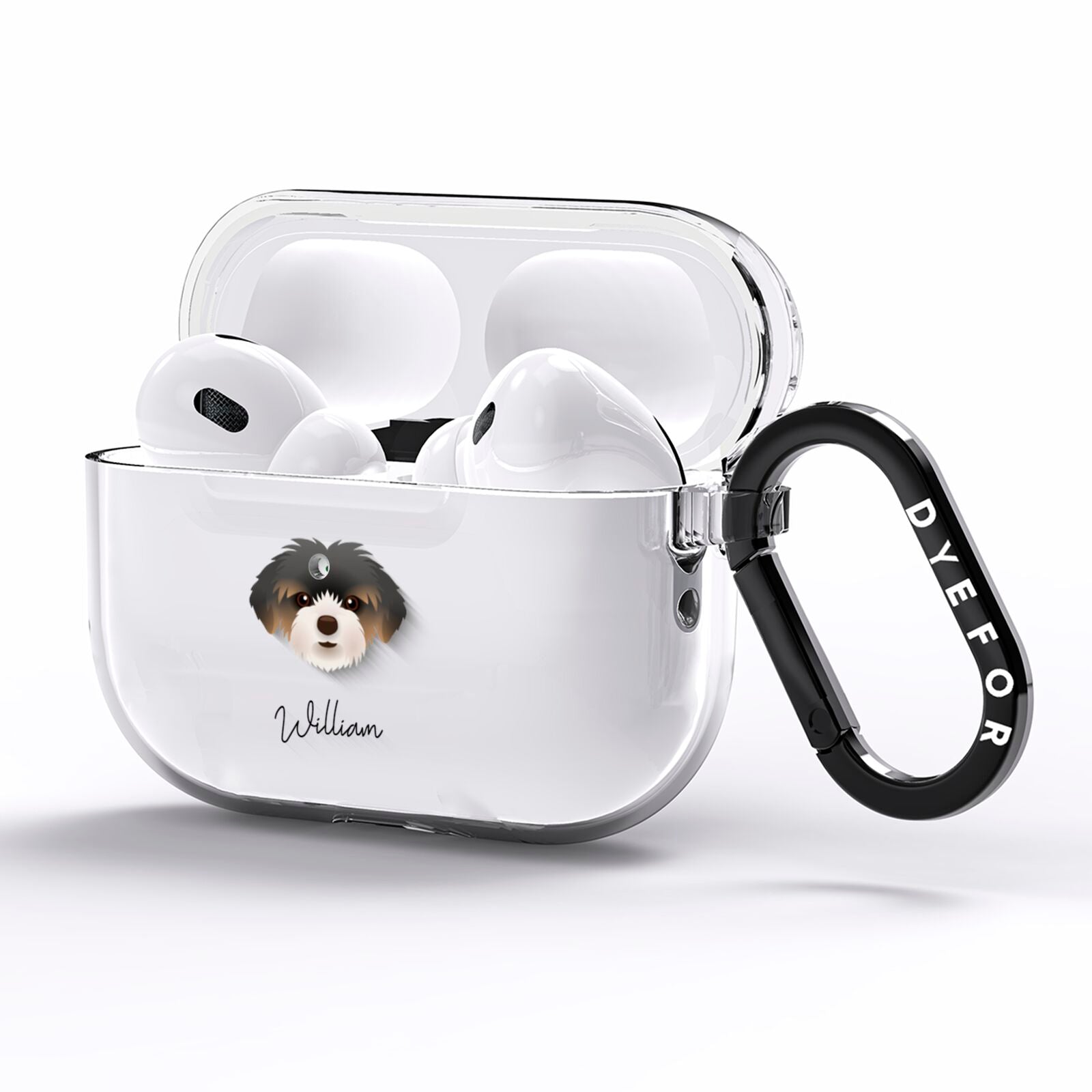 Shorkie Personalised AirPods Pro Clear Case Side Image