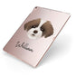 Shorkie Personalised Apple iPad Case on Rose Gold iPad Side View