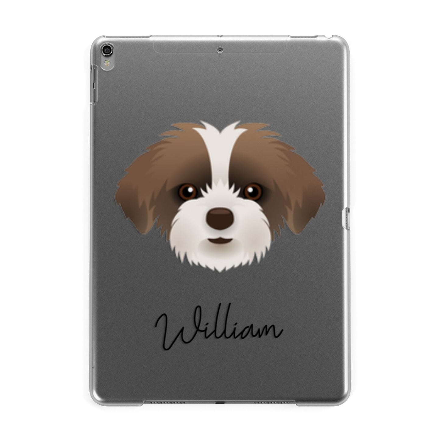 Shorkie Personalised Apple iPad Grey Case