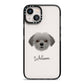 Shorkie Personalised iPhone 13 Black Impact Case on Silver phone