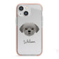 Shorkie Personalised iPhone 13 Mini TPU Impact Case with Pink Edges