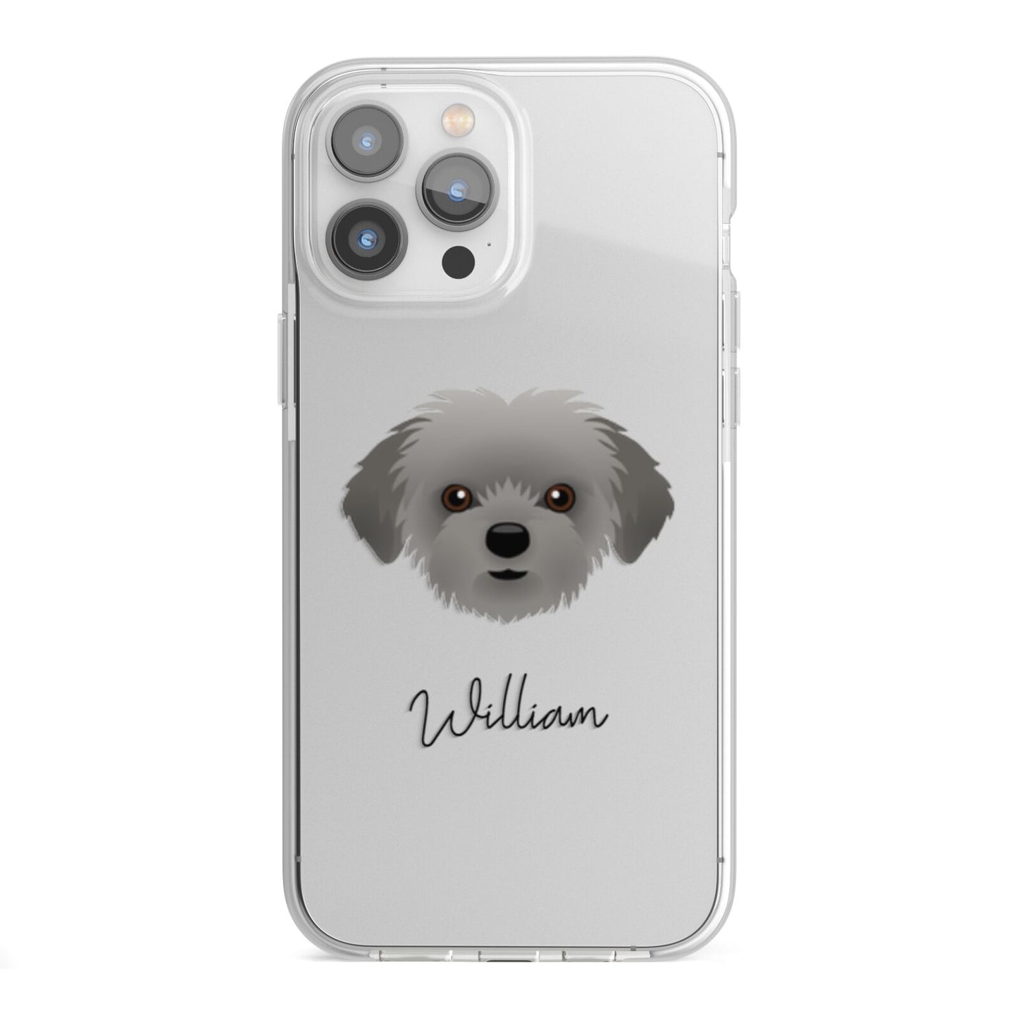 Shorkie Personalised iPhone 13 Pro Max TPU Impact Case with White Edges