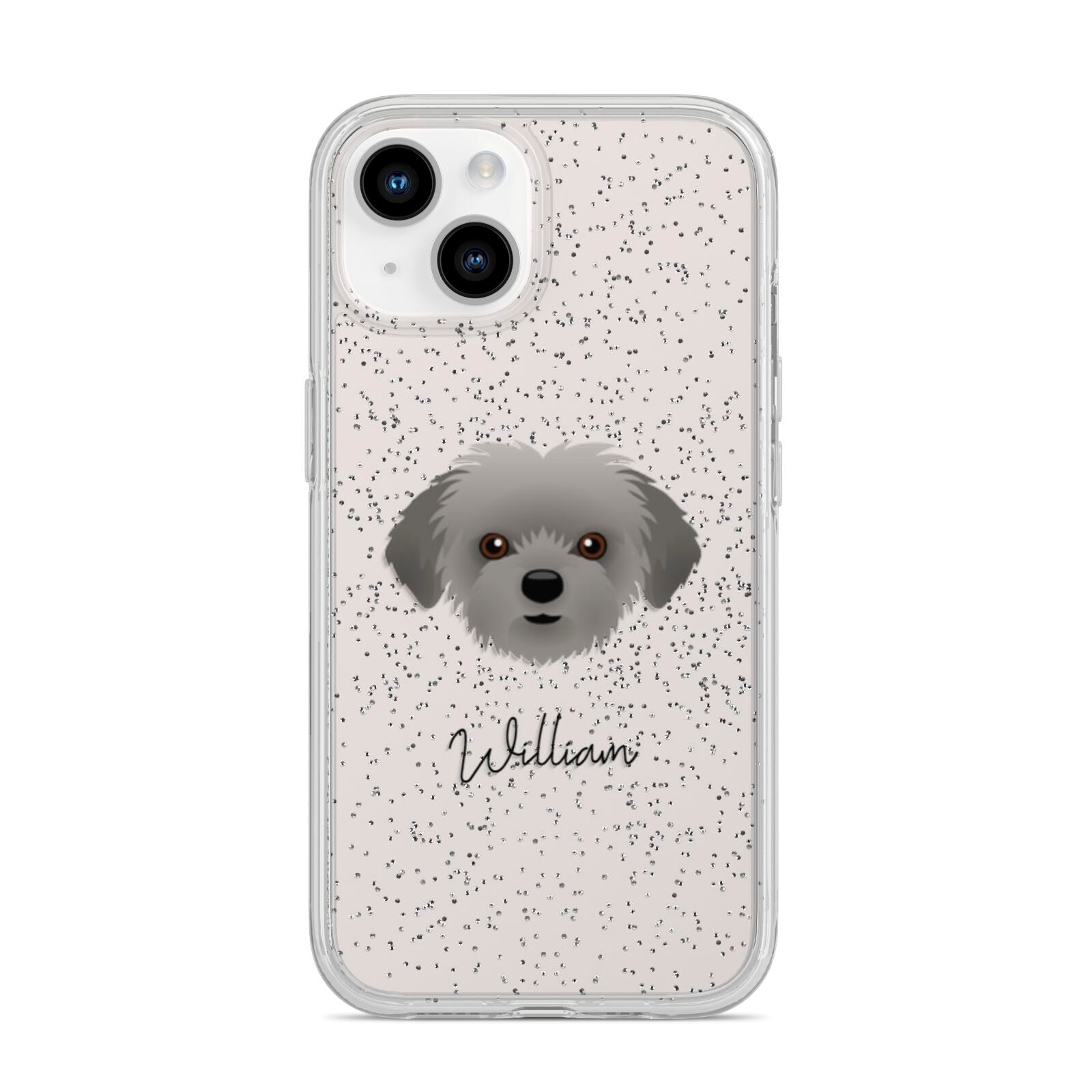 Shorkie Personalised iPhone 14 Glitter Tough Case Starlight