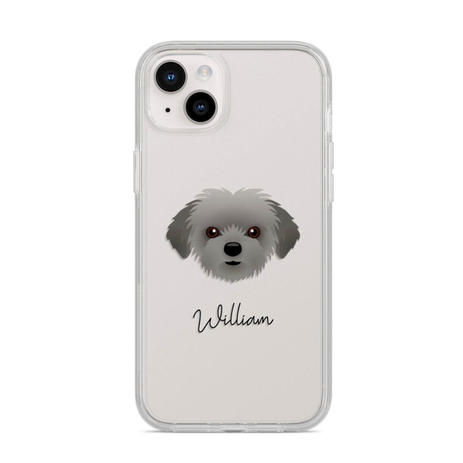 Shorkie Personalised iPhone 14 Plus Clear Tough Case Starlight