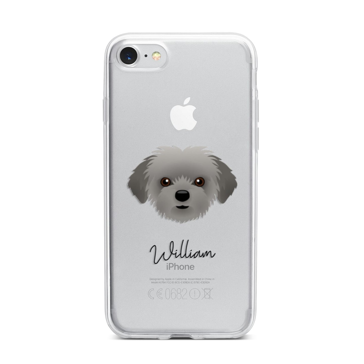 Shorkie Personalised iPhone 7 Bumper Case on Silver iPhone