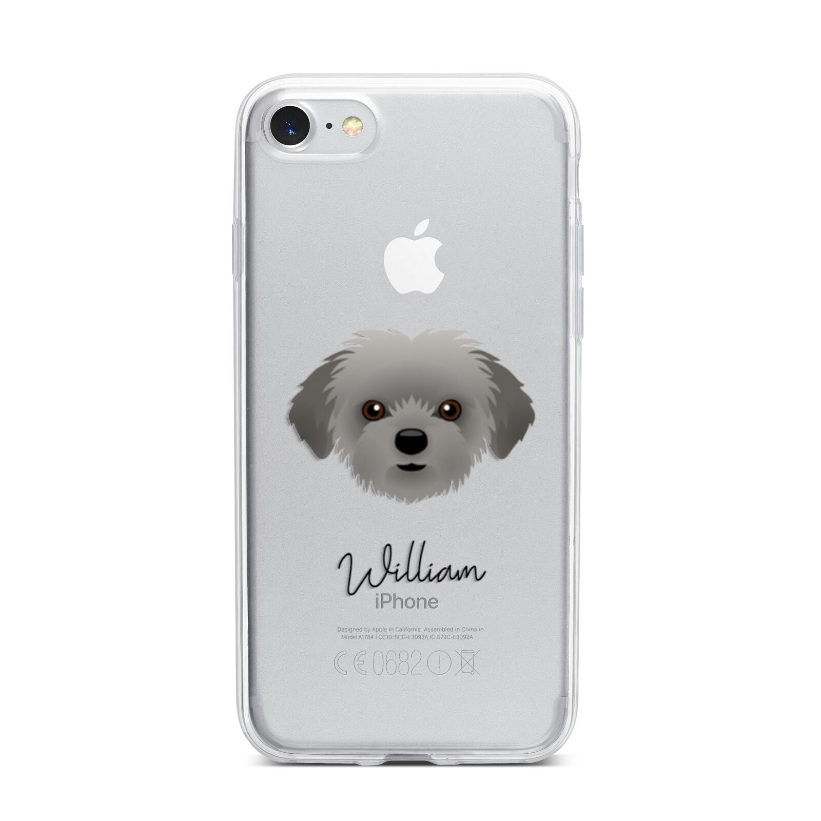 Shorkie Personalised iPhone 7 Bumper Case on Silver iPhone