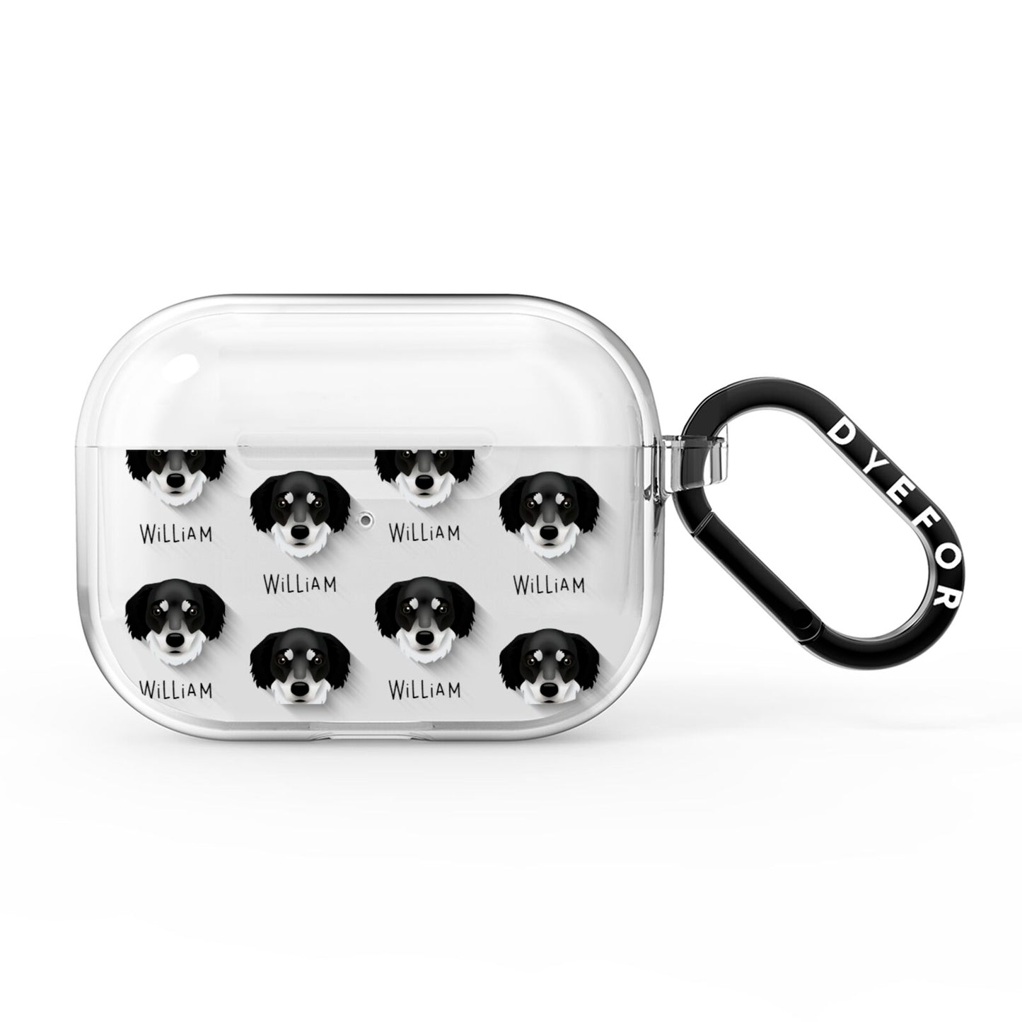 Siberian Cocker Icon with Name AirPods Pro Clear Case