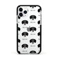 Siberian Cocker Icon with Name Apple iPhone 11 Pro in Silver with Black Impact Case