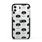 Siberian Cocker Icon with Name Apple iPhone 11 in White with Black Impact Case