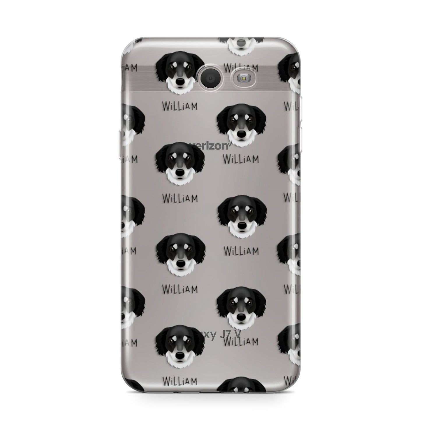 Siberian Cocker Icon with Name Samsung Galaxy J7 2017 Case