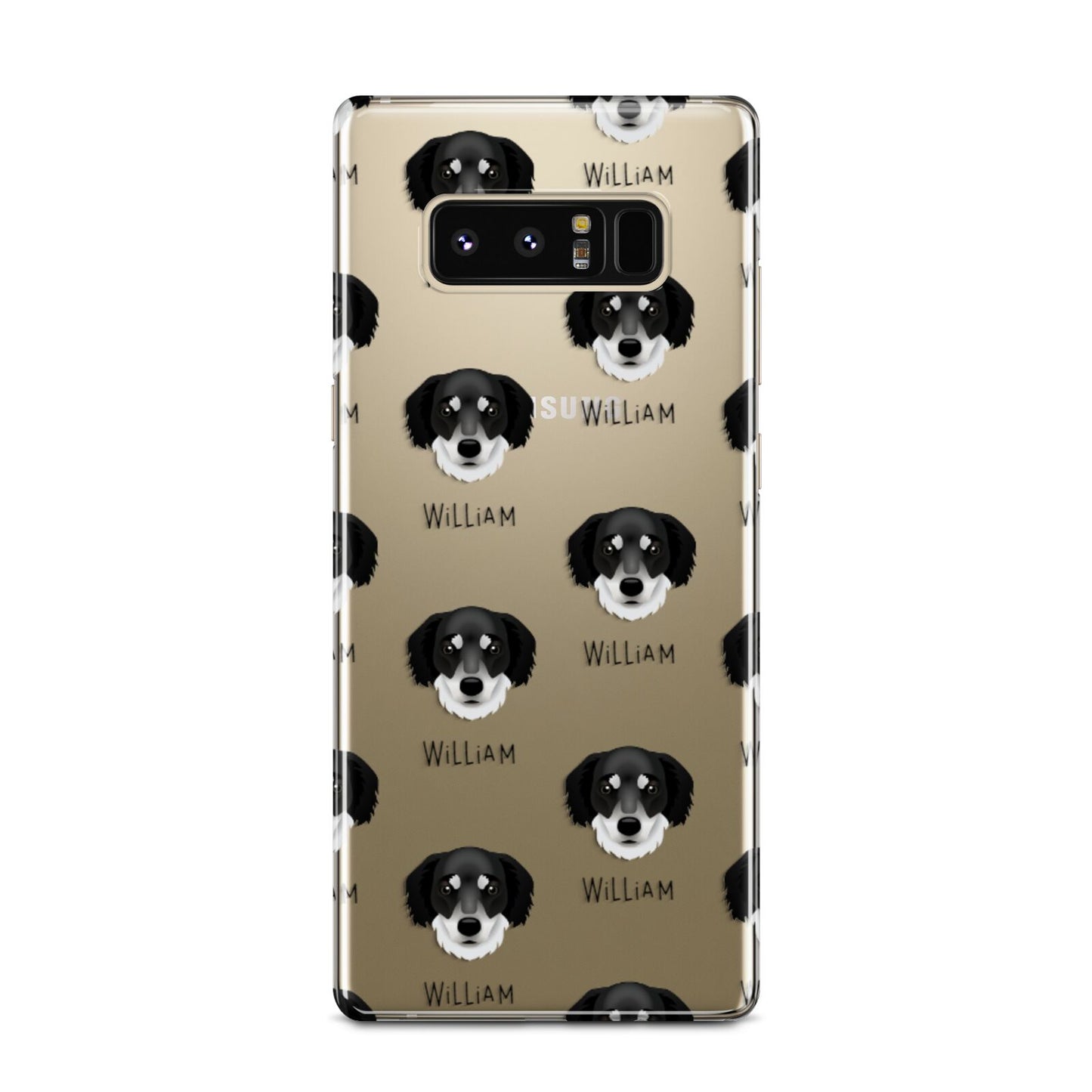 Siberian Cocker Icon with Name Samsung Galaxy Note 8 Case