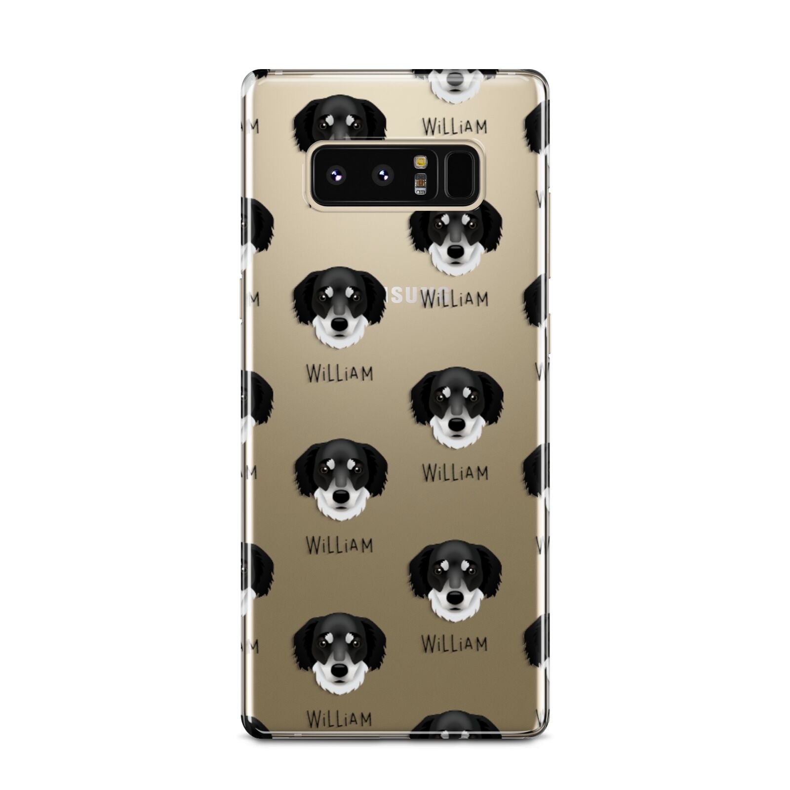 Siberian Cocker Icon with Name Samsung Galaxy Note 8 Case