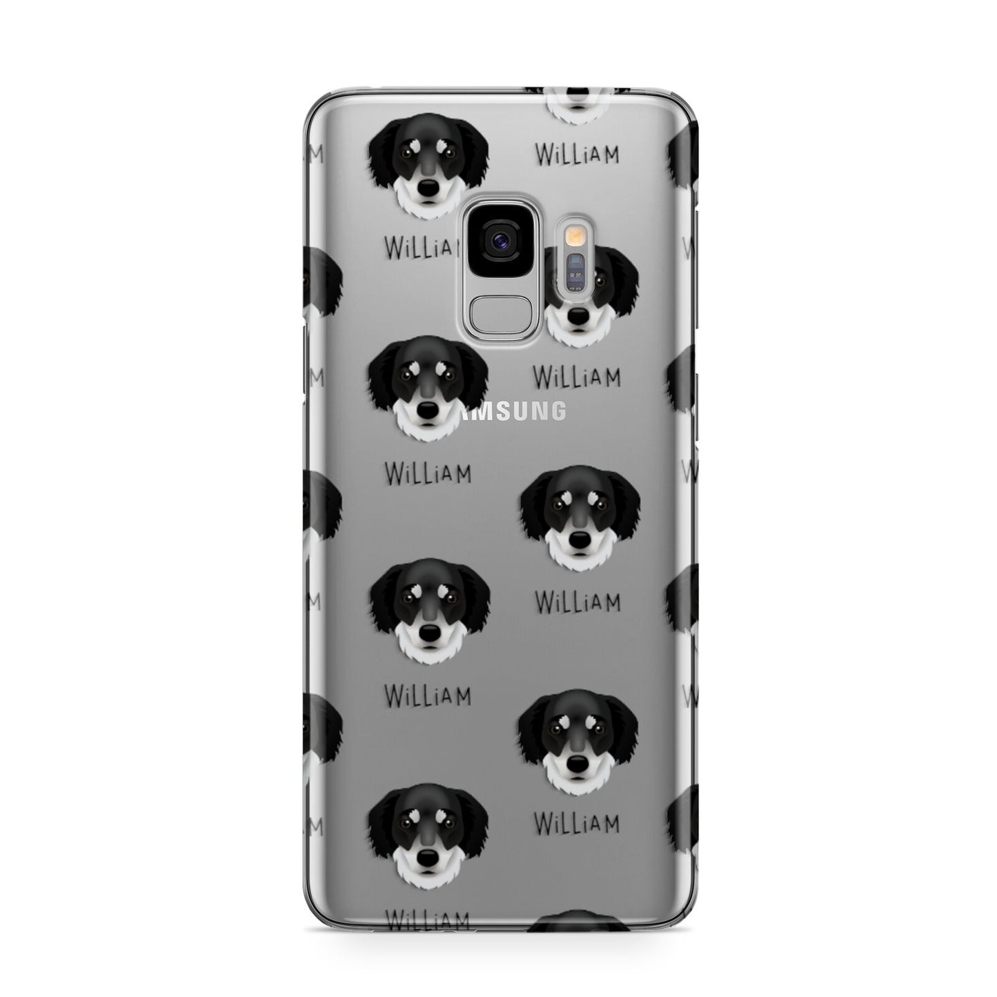 Siberian Cocker Icon with Name Samsung Galaxy S9 Case