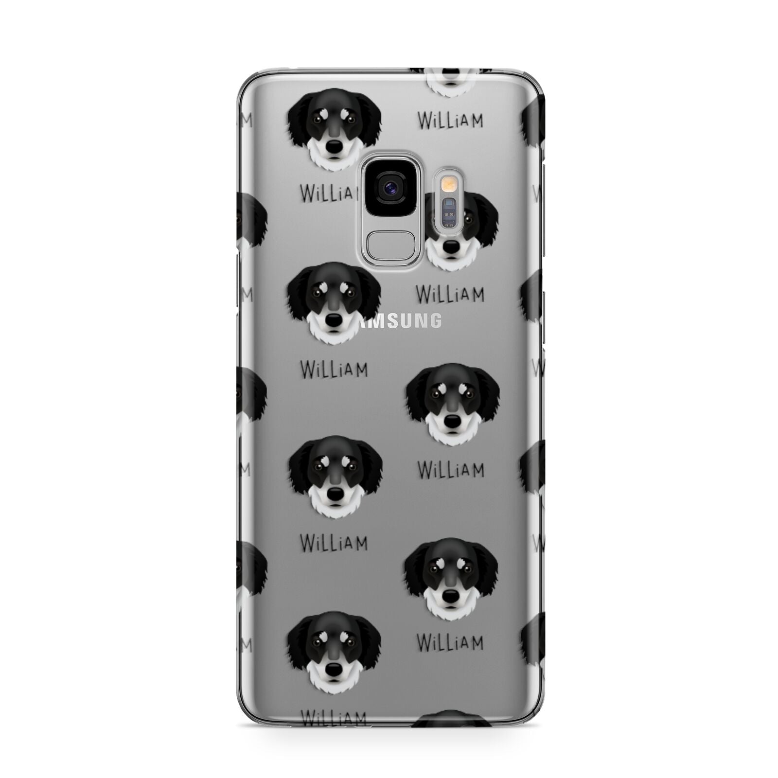 Siberian Cocker Icon with Name Samsung Galaxy S9 Case