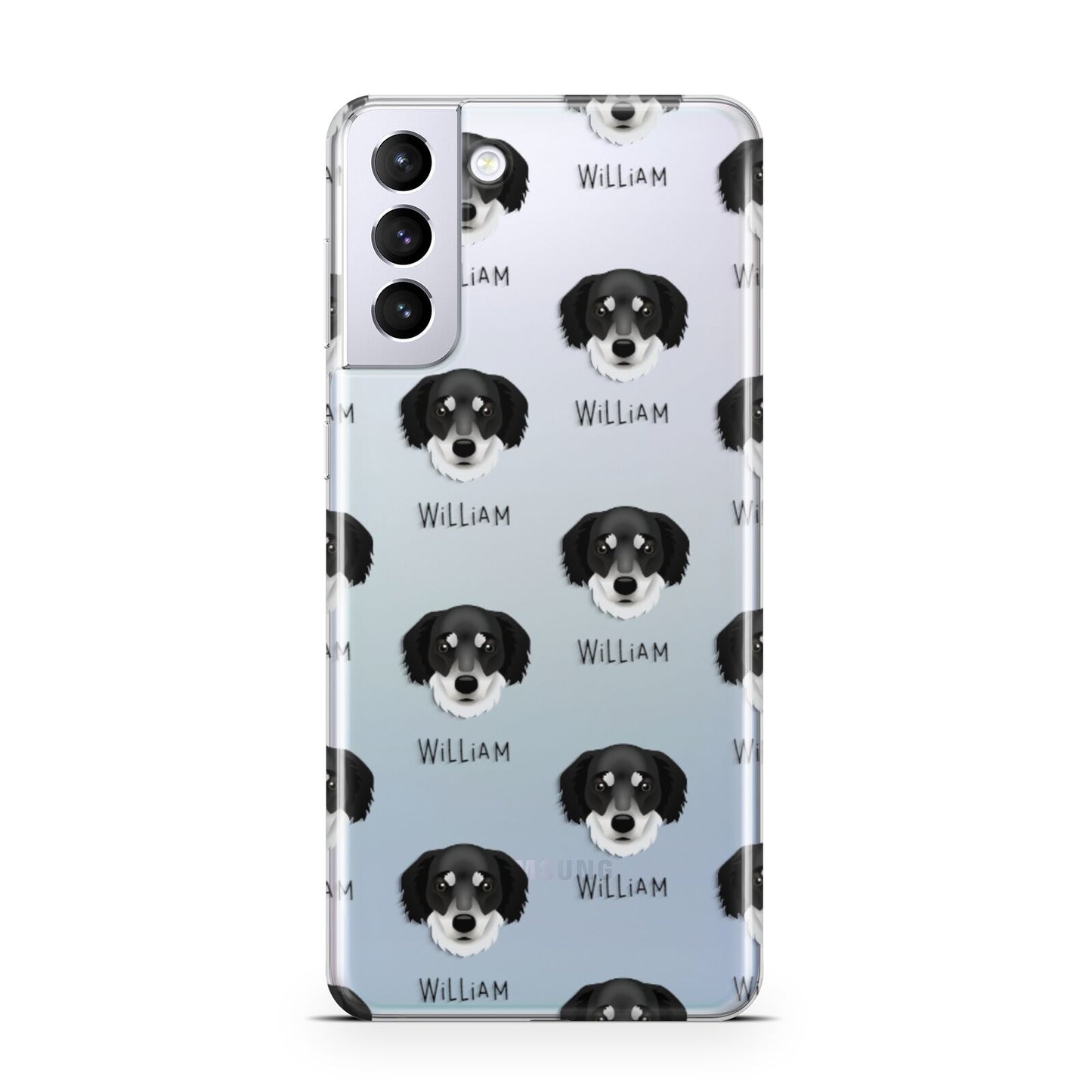 Siberian Cocker Icon with Name Samsung S21 Plus Phone Case