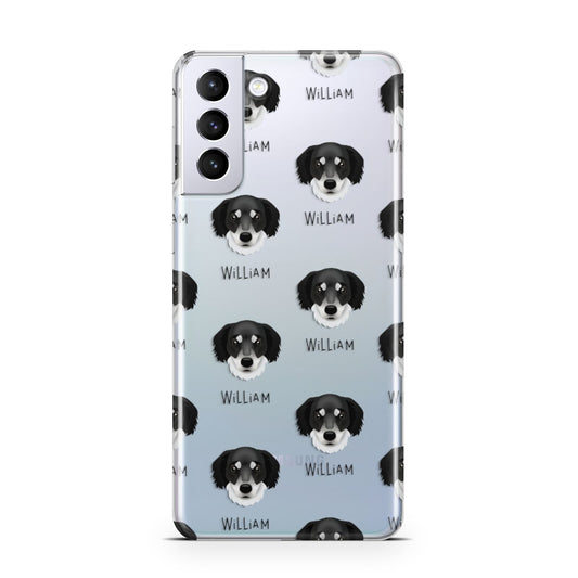 Siberian Cocker Icon with Name Samsung S21 Plus Phone Case