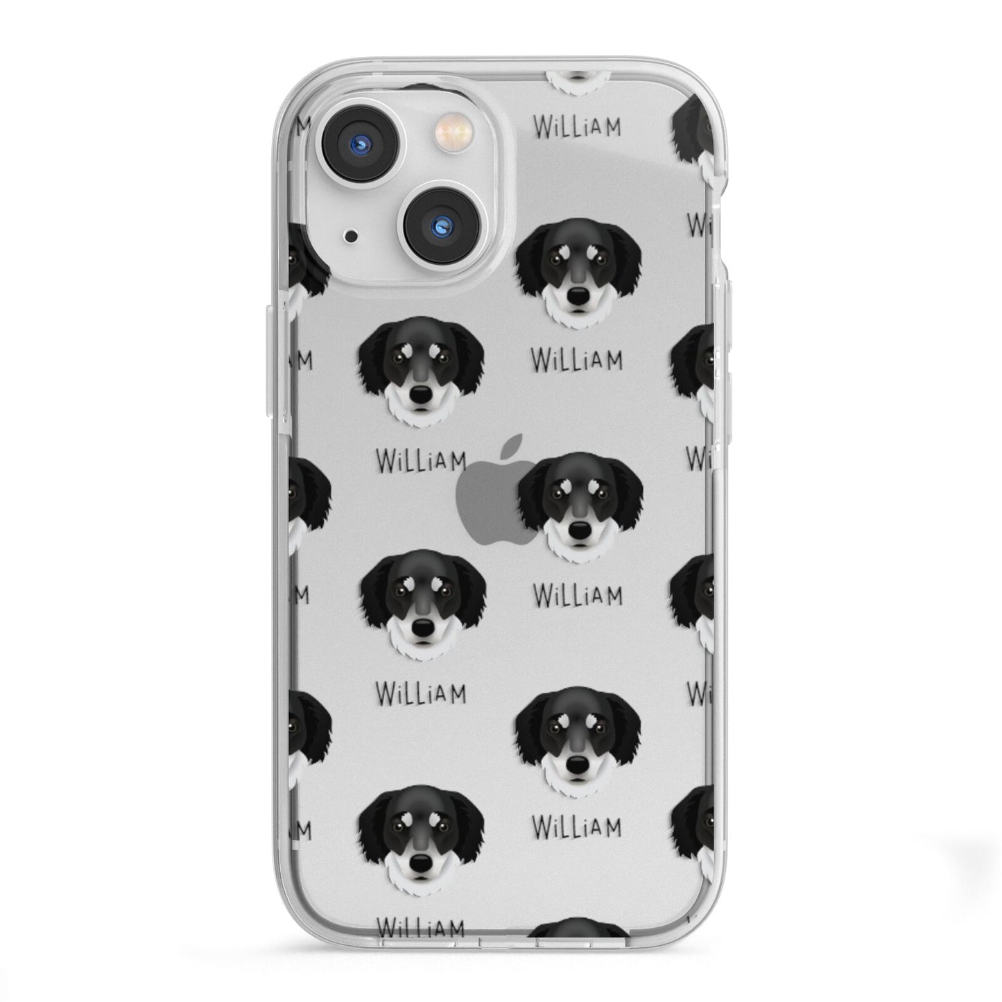 Siberian Cocker Icon with Name iPhone 13 Mini TPU Impact Case with White Edges