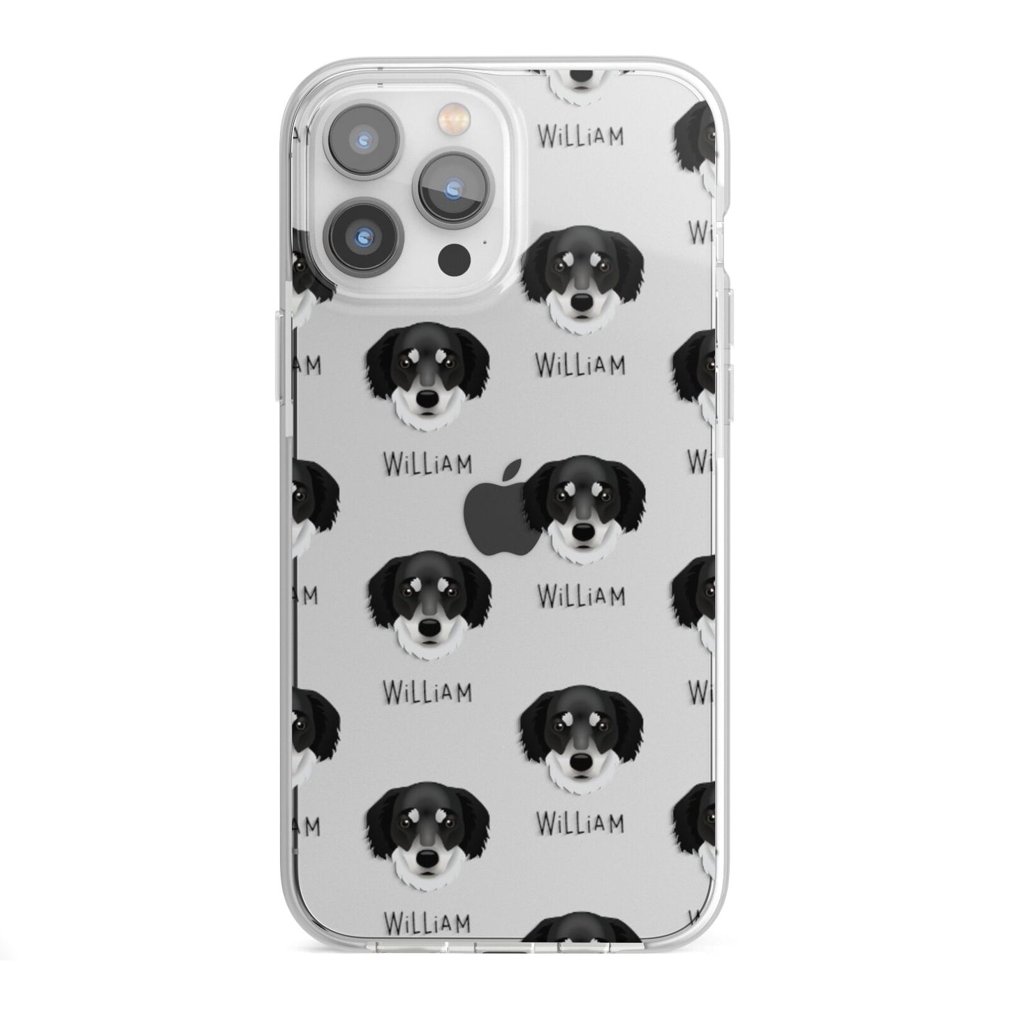 Siberian Cocker Icon with Name iPhone 13 Pro Max TPU Impact Case with White Edges