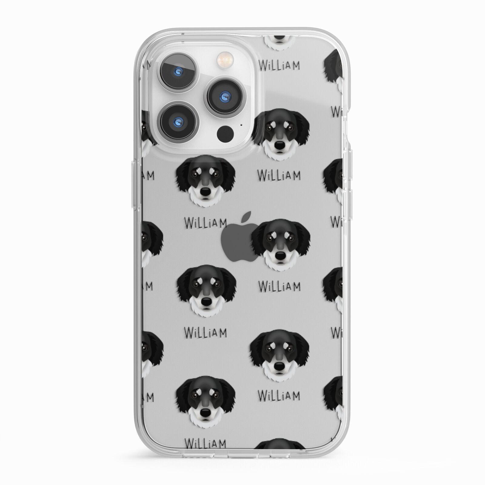 Siberian Cocker Icon with Name iPhone 13 Pro TPU Impact Case with White Edges