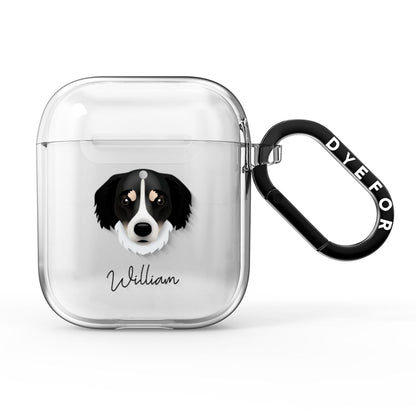 Siberian Cocker Personalised AirPods Clear Case