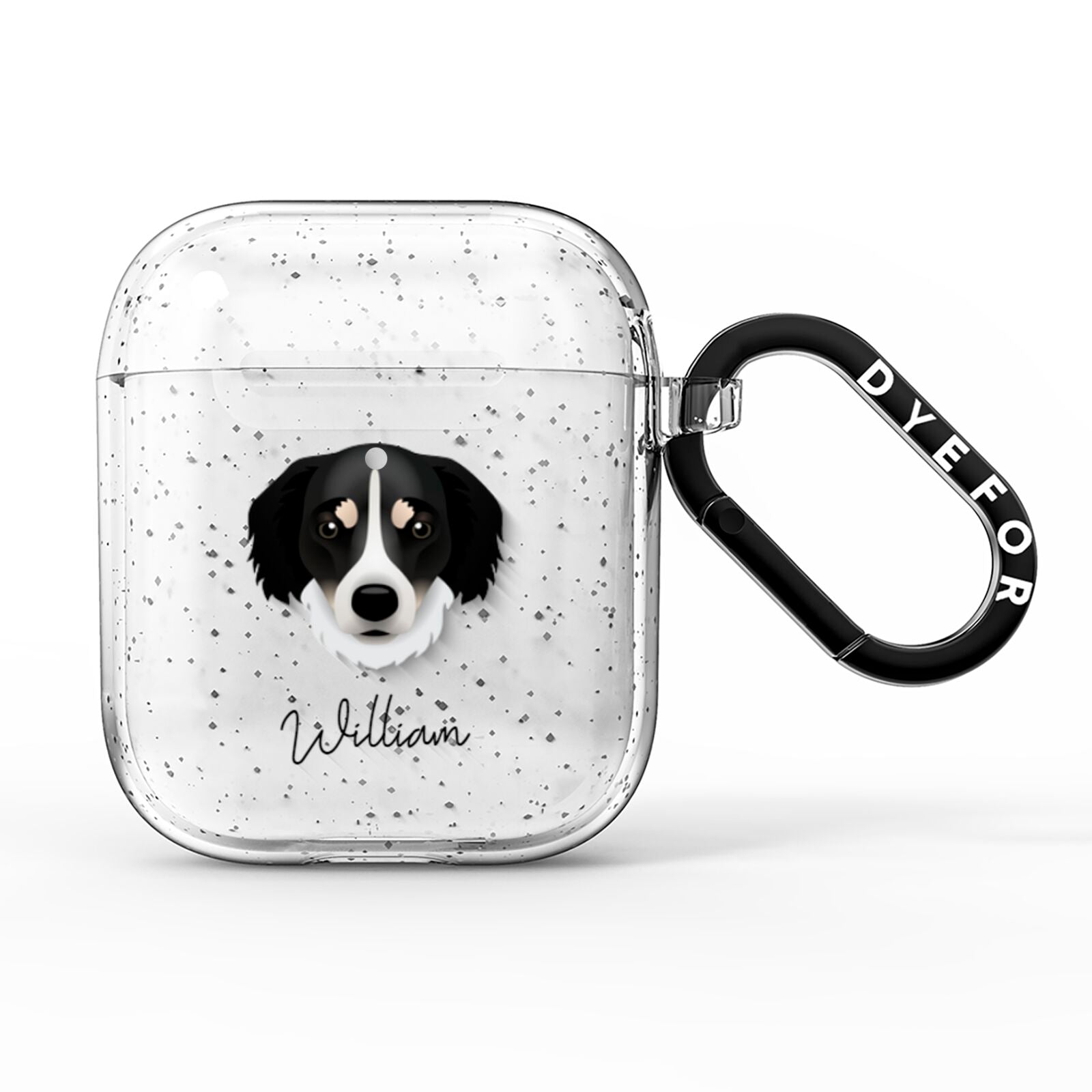 Siberian Cocker Personalised AirPods Glitter Case
