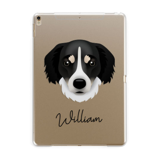 Siberian Cocker Personalised Apple iPad Gold Case