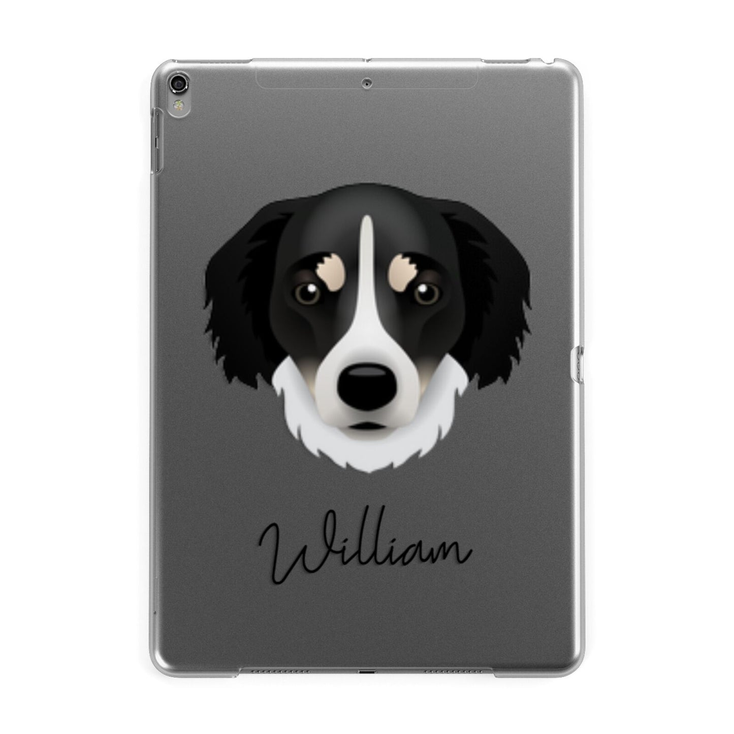 Siberian Cocker Personalised Apple iPad Grey Case