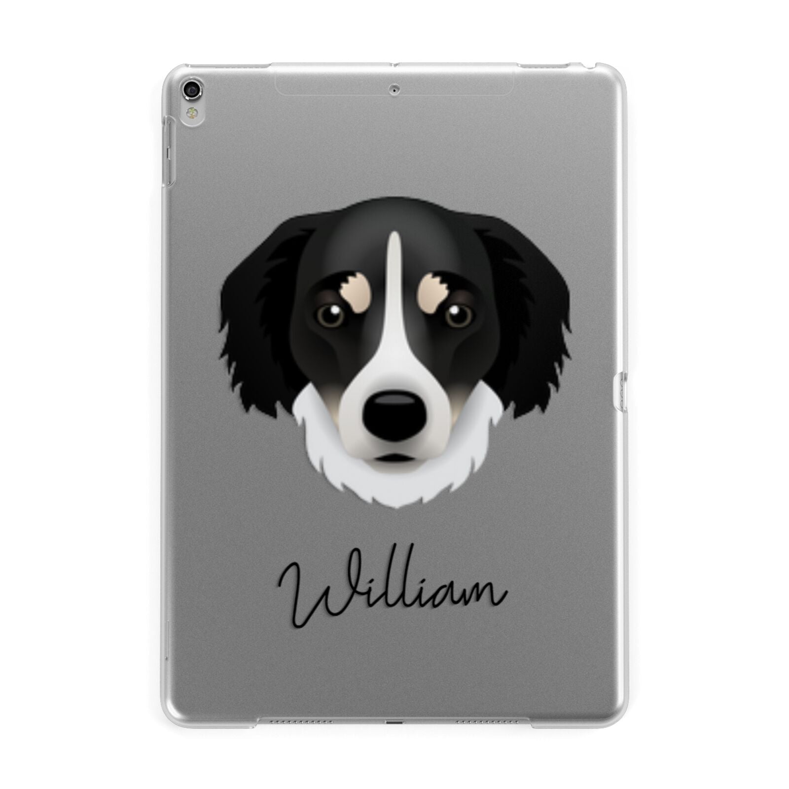 Siberian Cocker Personalised Apple iPad Silver Case