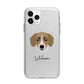 Siberian Cocker Personalised Apple iPhone 11 Pro Max in Silver with Bumper Case