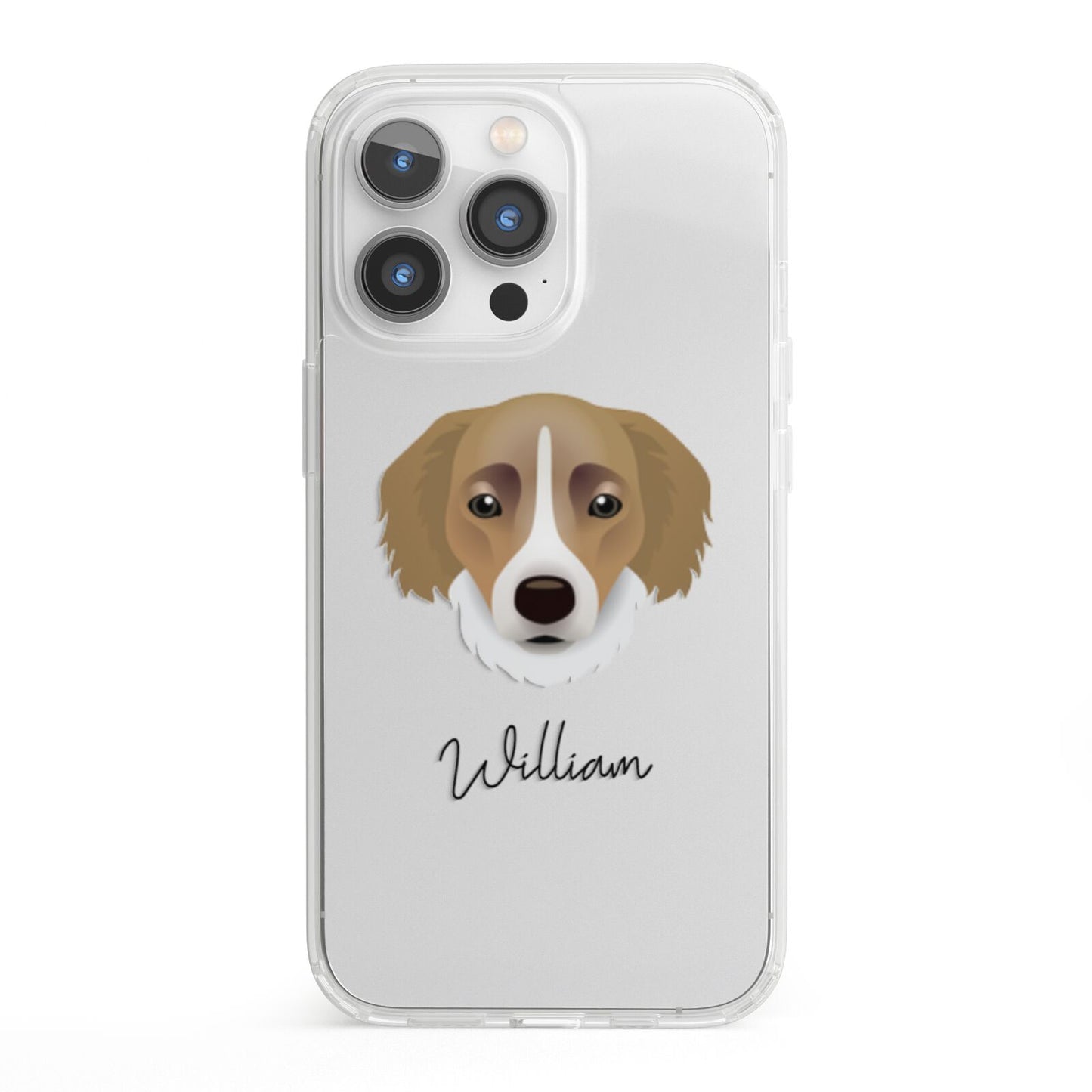 Siberian Cocker Personalised iPhone 13 Pro Clear Bumper Case
