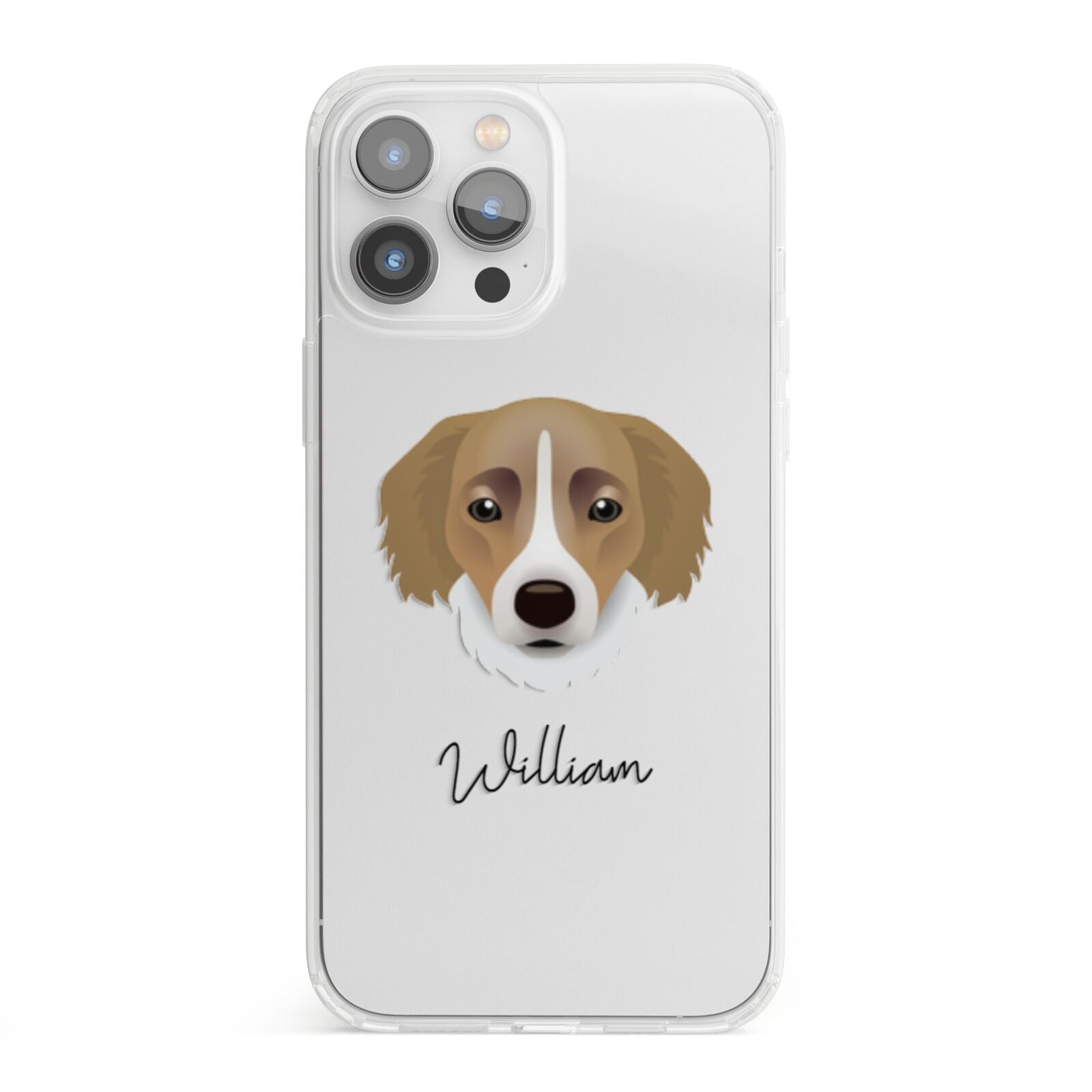 Siberian Cocker Personalised iPhone 13 Pro Max Clear Bumper Case