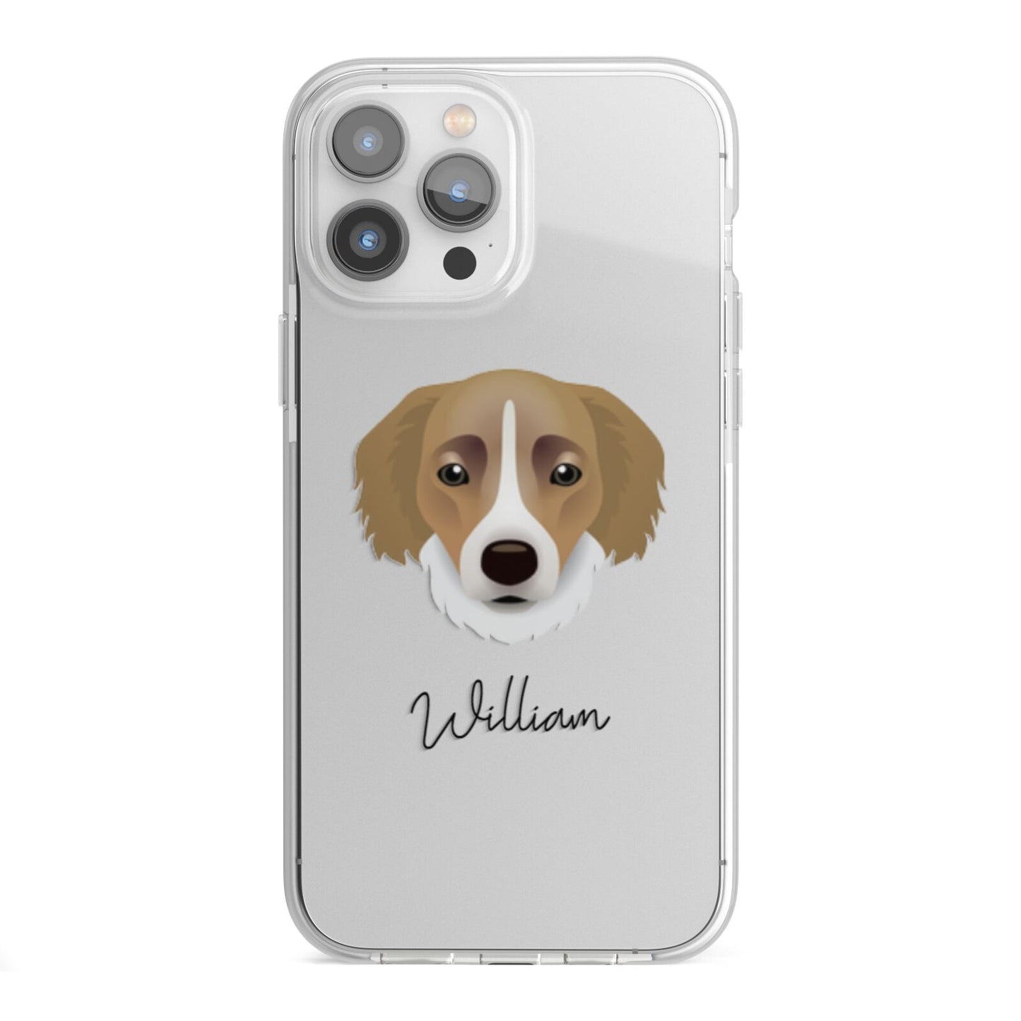 Siberian Cocker Personalised iPhone 13 Pro Max TPU Impact Case with White Edges