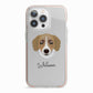 Siberian Cocker Personalised iPhone 13 Pro TPU Impact Case with Pink Edges