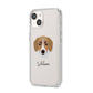 Siberian Cocker Personalised iPhone 14 Clear Tough Case Starlight Angled Image