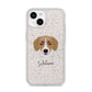 Siberian Cocker Personalised iPhone 14 Glitter Tough Case Starlight