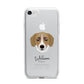 Siberian Cocker Personalised iPhone 7 Bumper Case on Silver iPhone