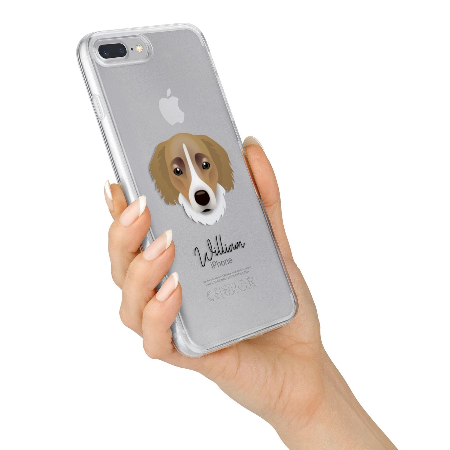 Siberian Cocker Personalised iPhone 7 Plus Bumper Case on Silver iPhone Alternative Image