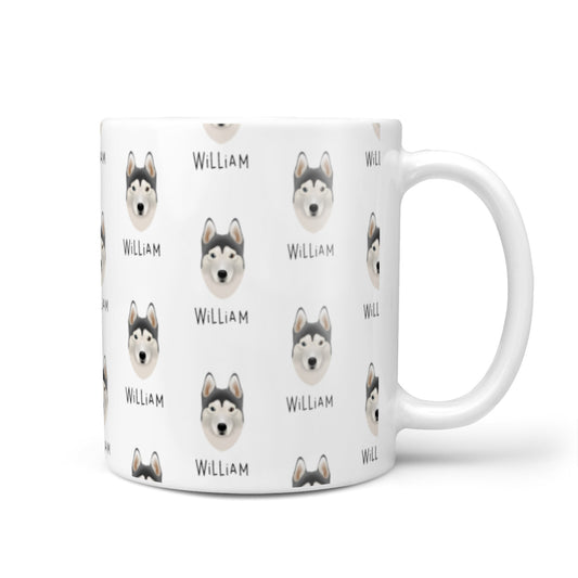Siberian Husky Icon with Name 10oz Mug