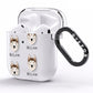 Siberian Husky Icon with Name AirPods Clear Case Side Image
