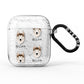 Siberian Husky Icon with Name AirPods Glitter Case