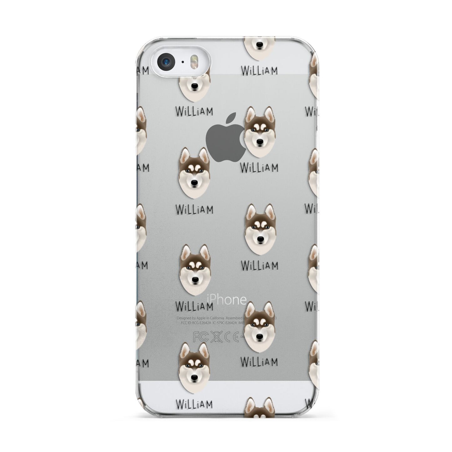 Siberian Husky Icon with Name Apple iPhone 5 Case