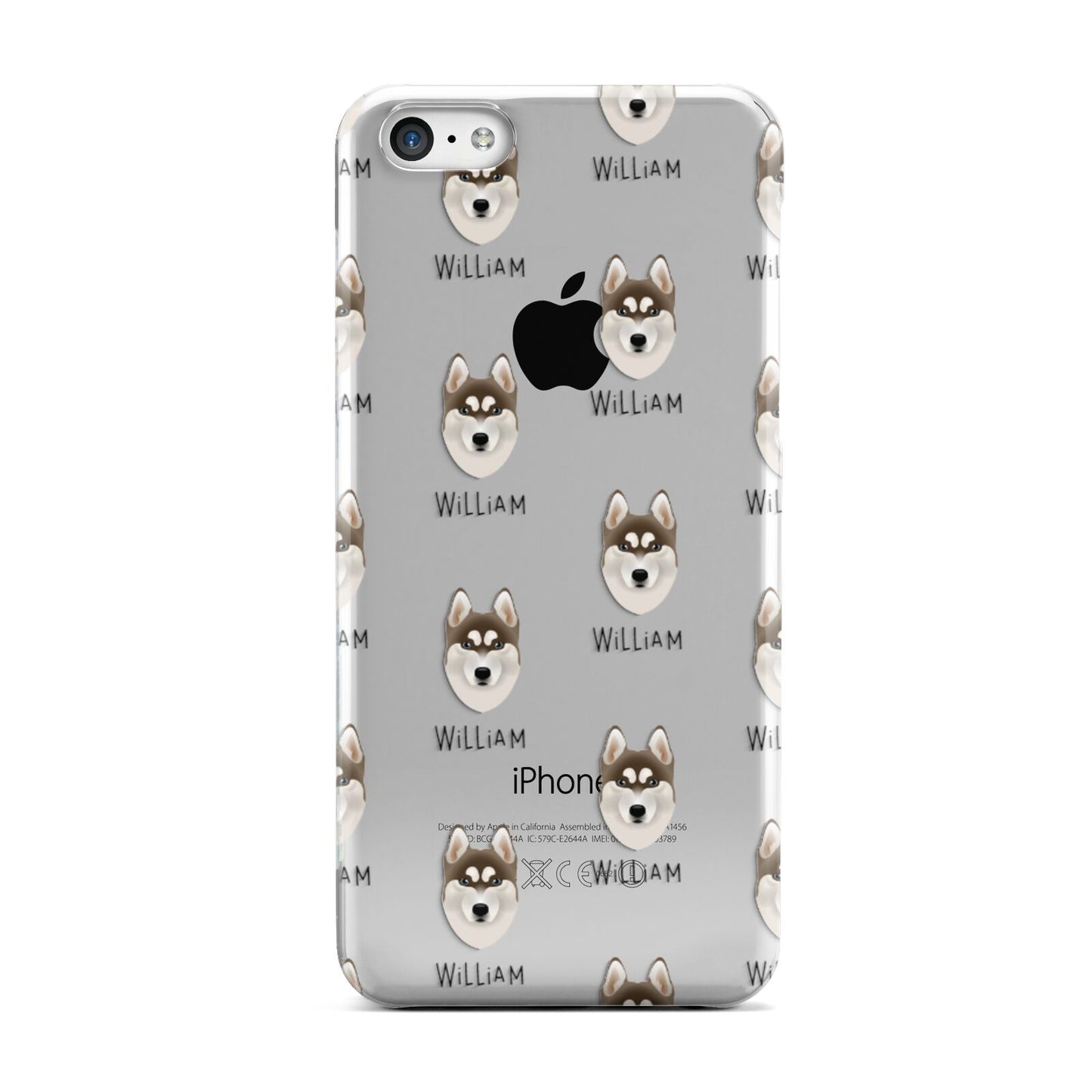 Siberian Husky Icon with Name Apple iPhone 5c Case
