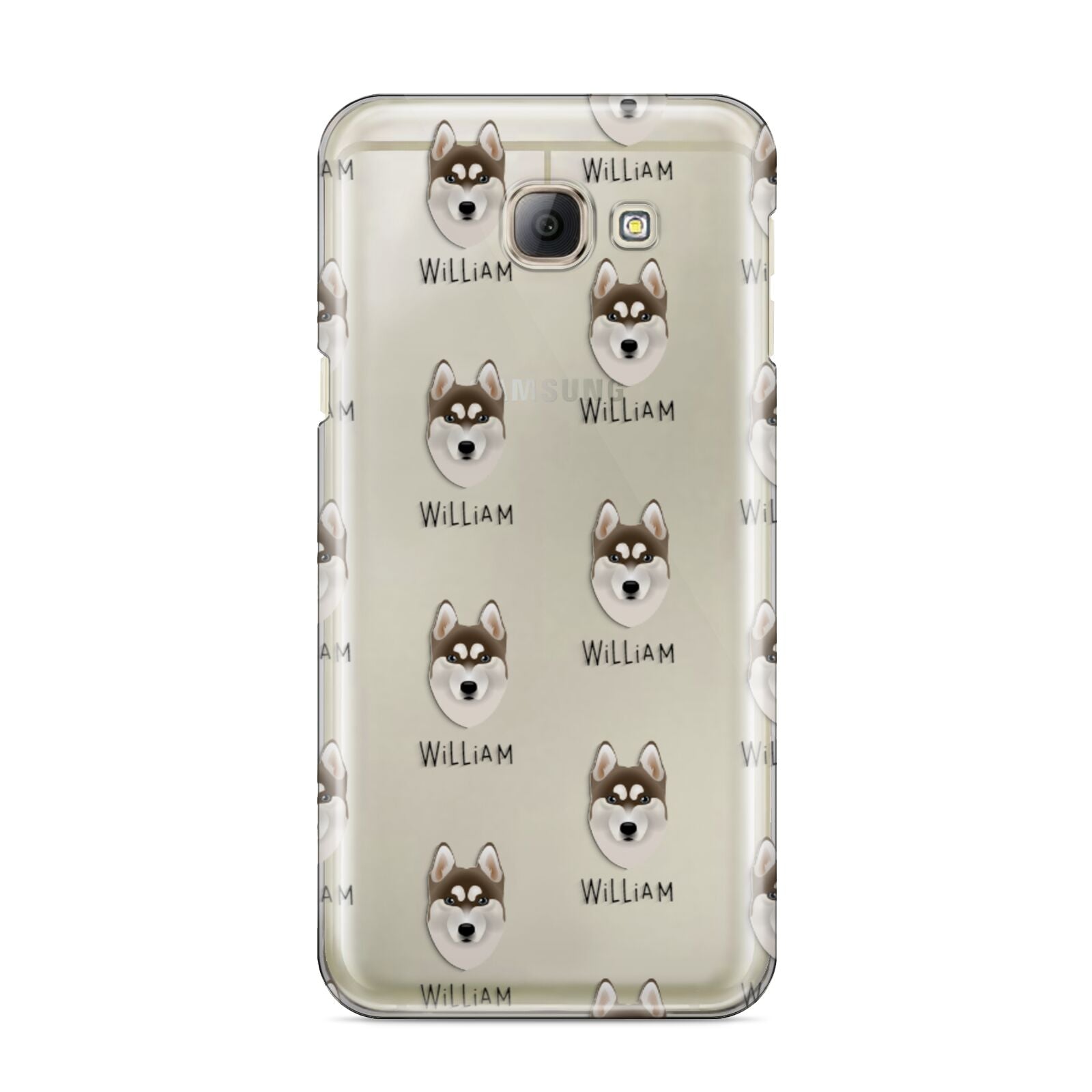Siberian Husky Icon with Name Samsung Galaxy A8 2016 Case