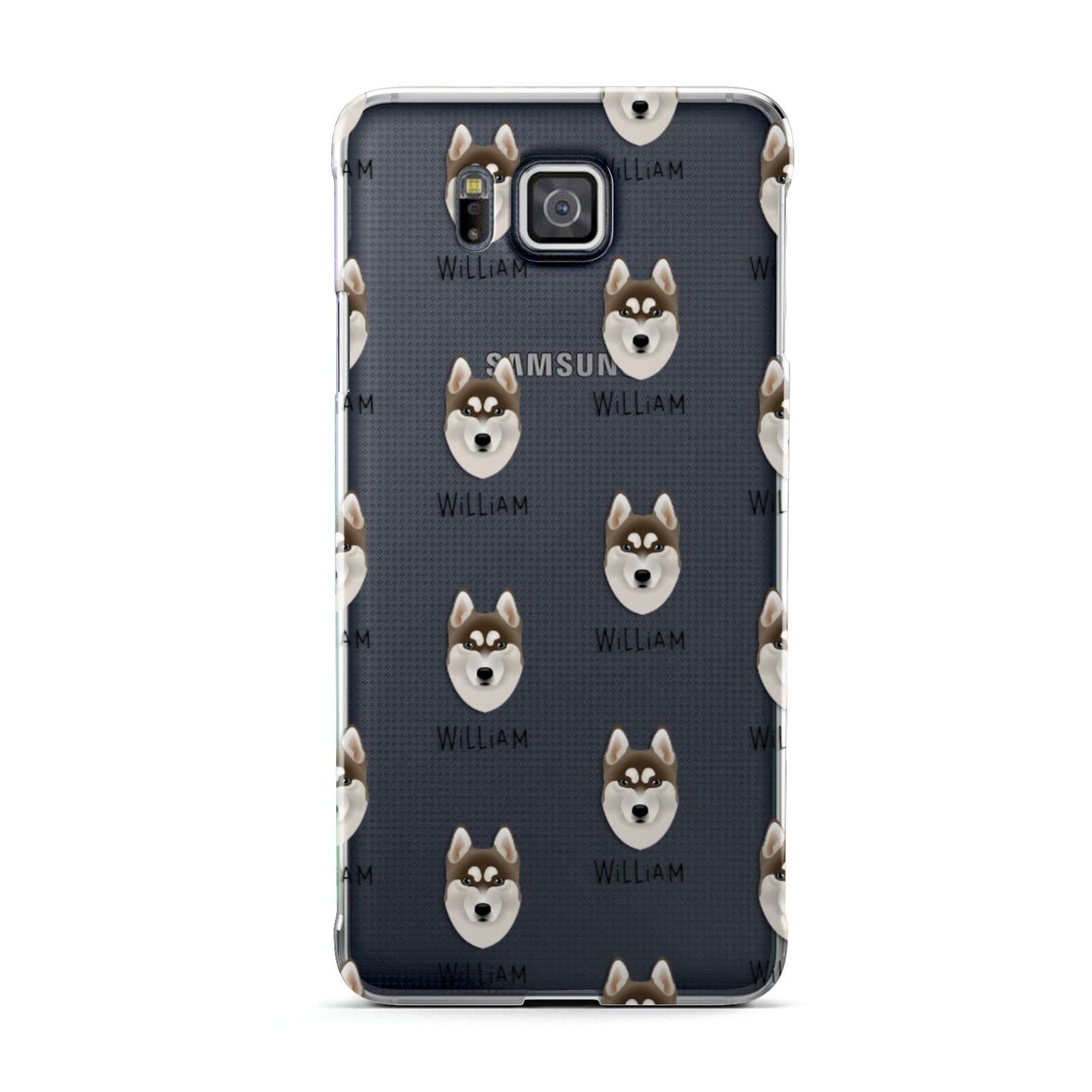 Siberian Husky Icon with Name Samsung Galaxy Alpha Case