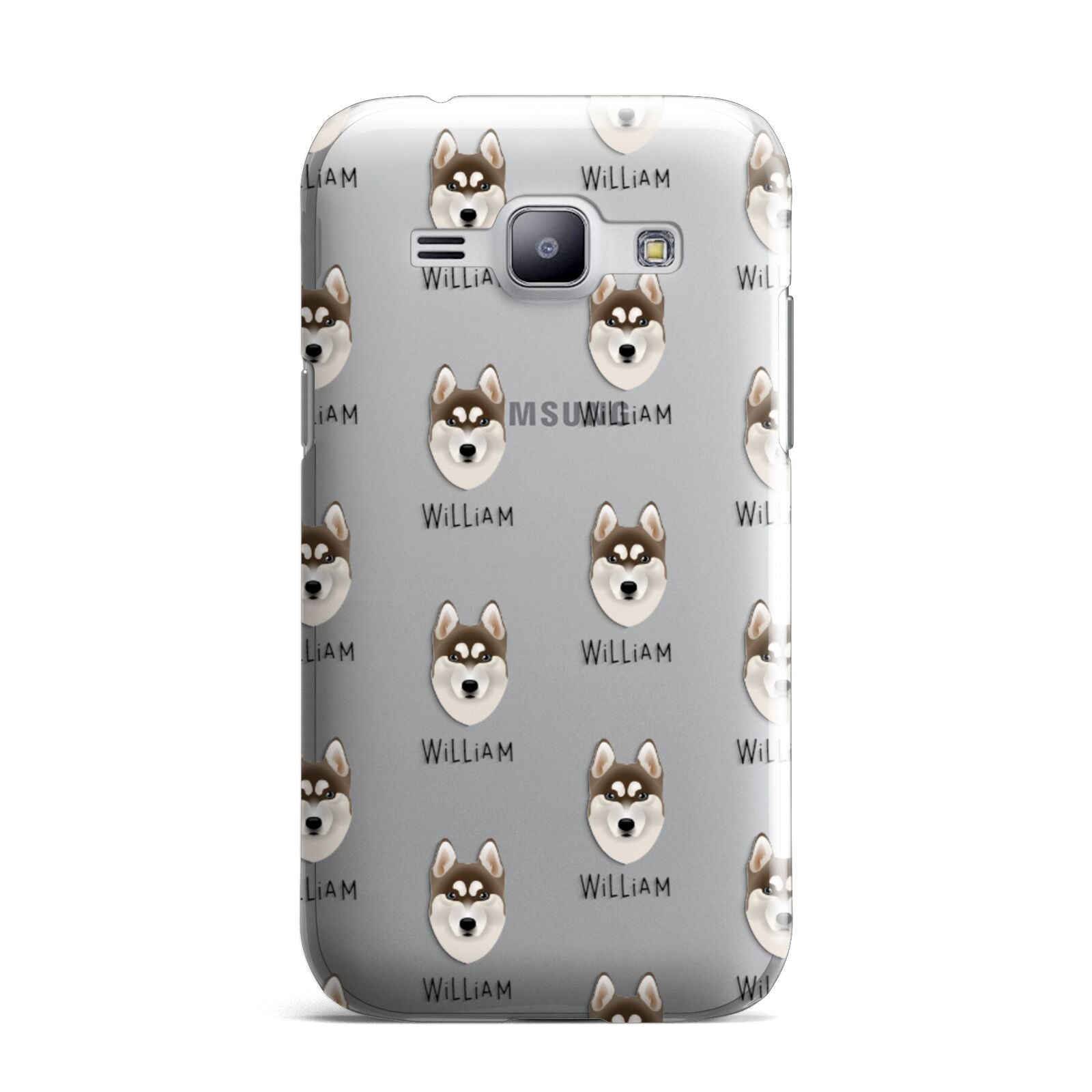 Siberian Husky Icon with Name Samsung Galaxy J1 2015 Case
