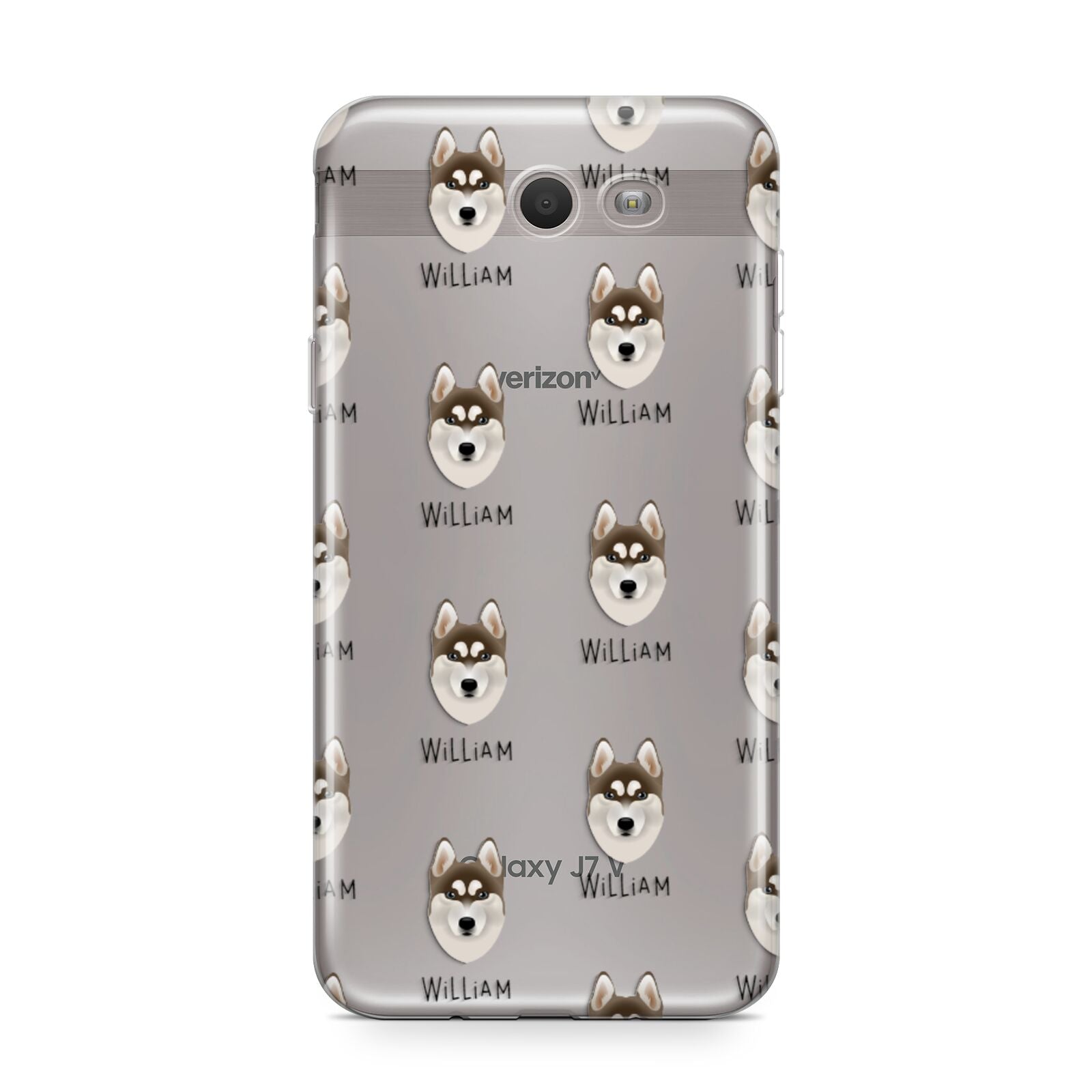 Siberian Husky Icon with Name Samsung Galaxy J7 2017 Case